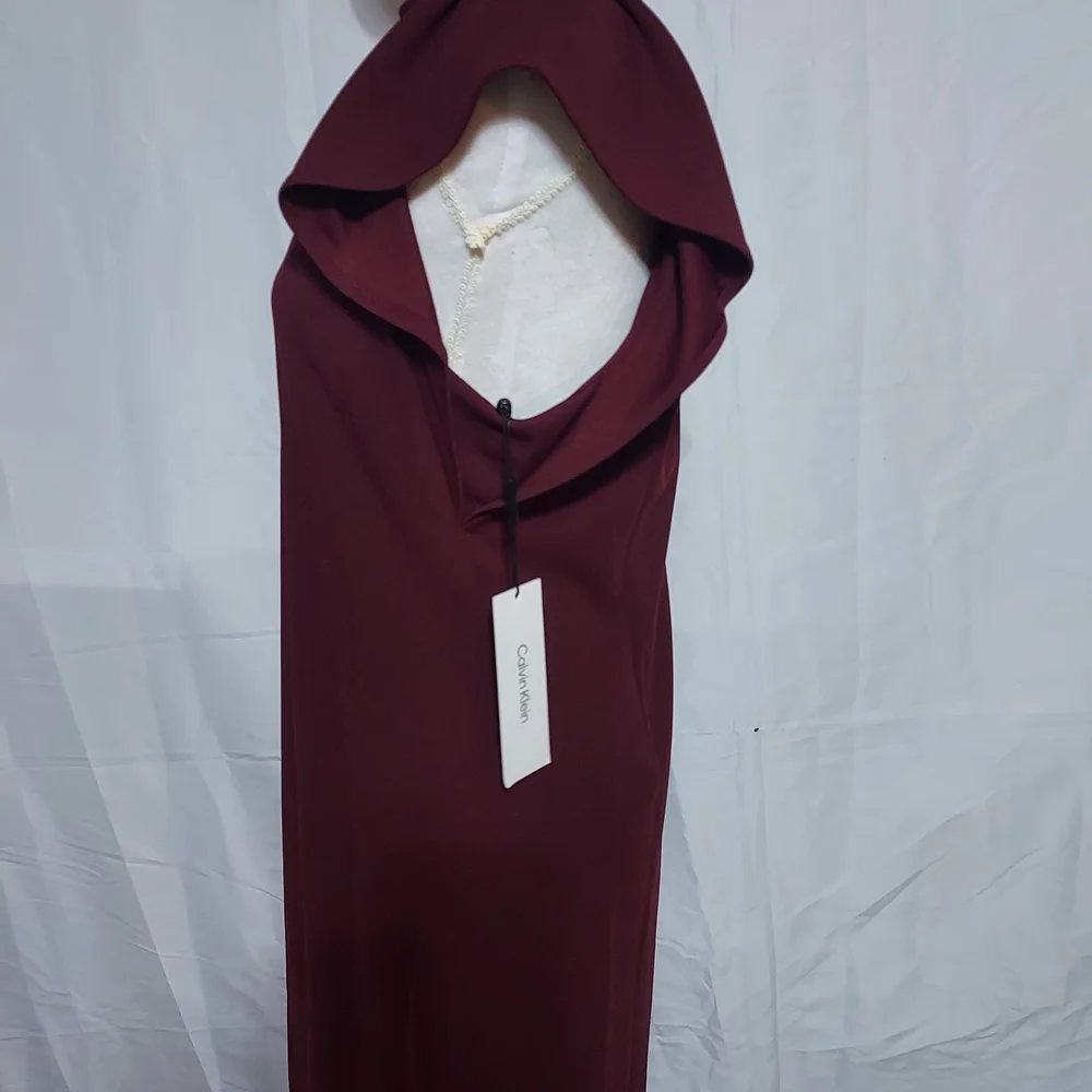 Calvin Klein Collection Deep Burgundy Midi Dress - Picture 3 of 5